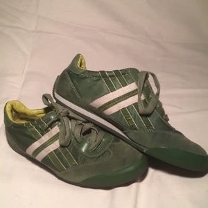 Coach Green Maxie suede sneakers